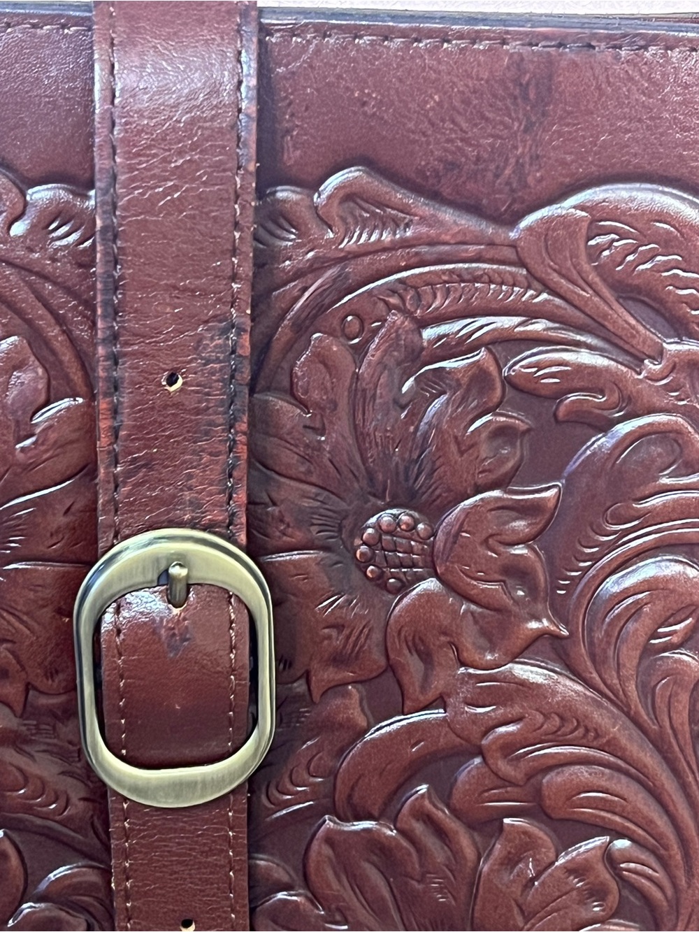 Patricia Nash Leather Crossbody Bag - see photos for callouts - Picture 4 of 9